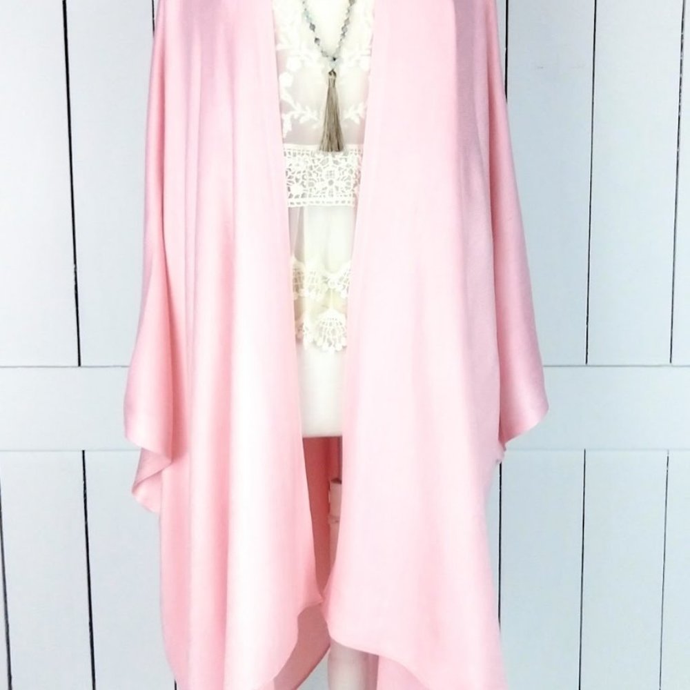 Pashmina/silk bohemian kimono cardigan - Picture 4 of 5